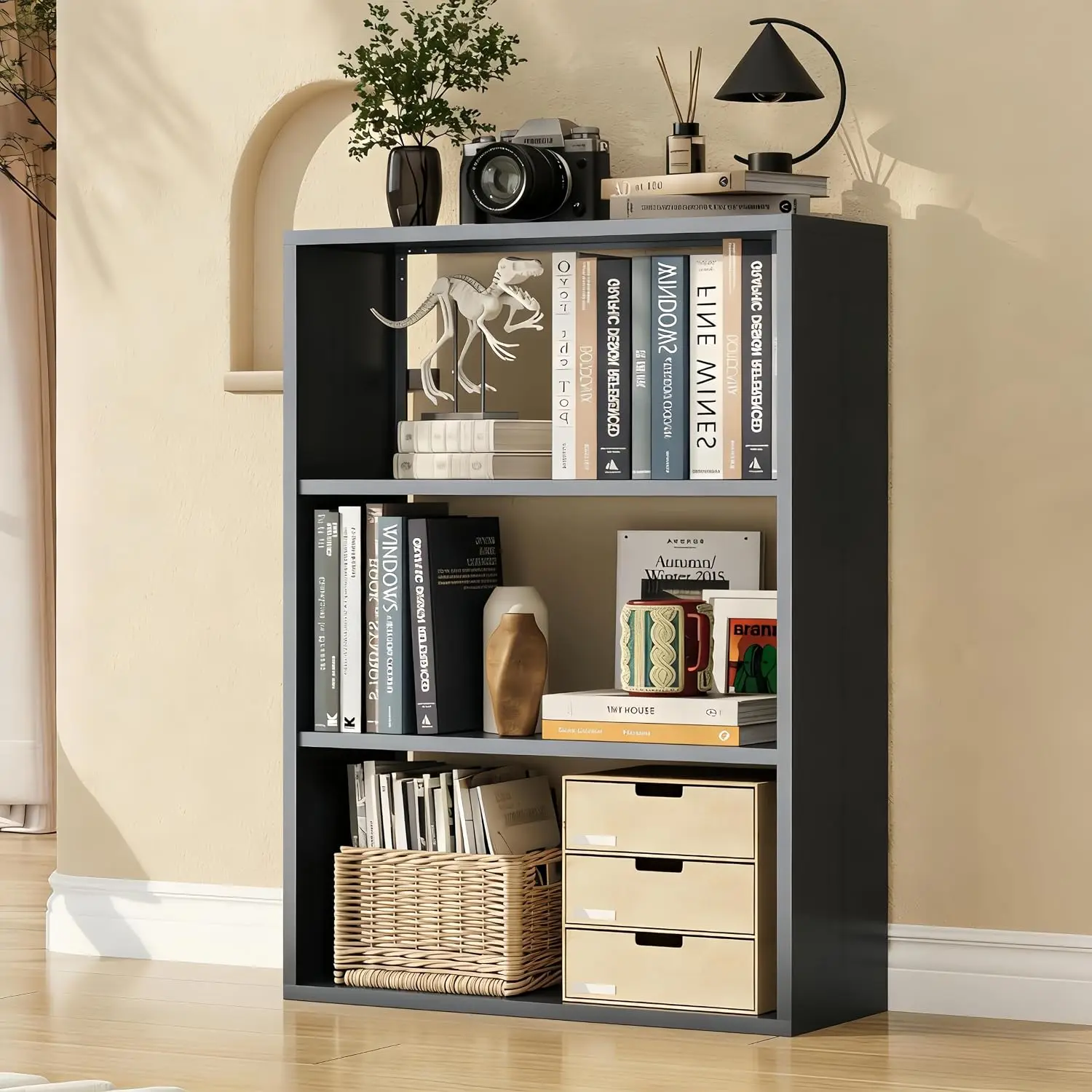 4-Cube Metal Storage Shelf Organizer for Books & Home Office, Customized