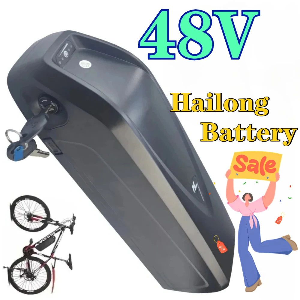 

НОВЫЙ оригинальный аккумулятор 48 В 10 Ач/15 Ач/20 Ач для Hailong 40 Ач BMS для двигателя 350 Вт, 500 Вт, 750 Вт, 1000 Вт, бесплатная доставка и бесплатное подарочное зарядное устройство