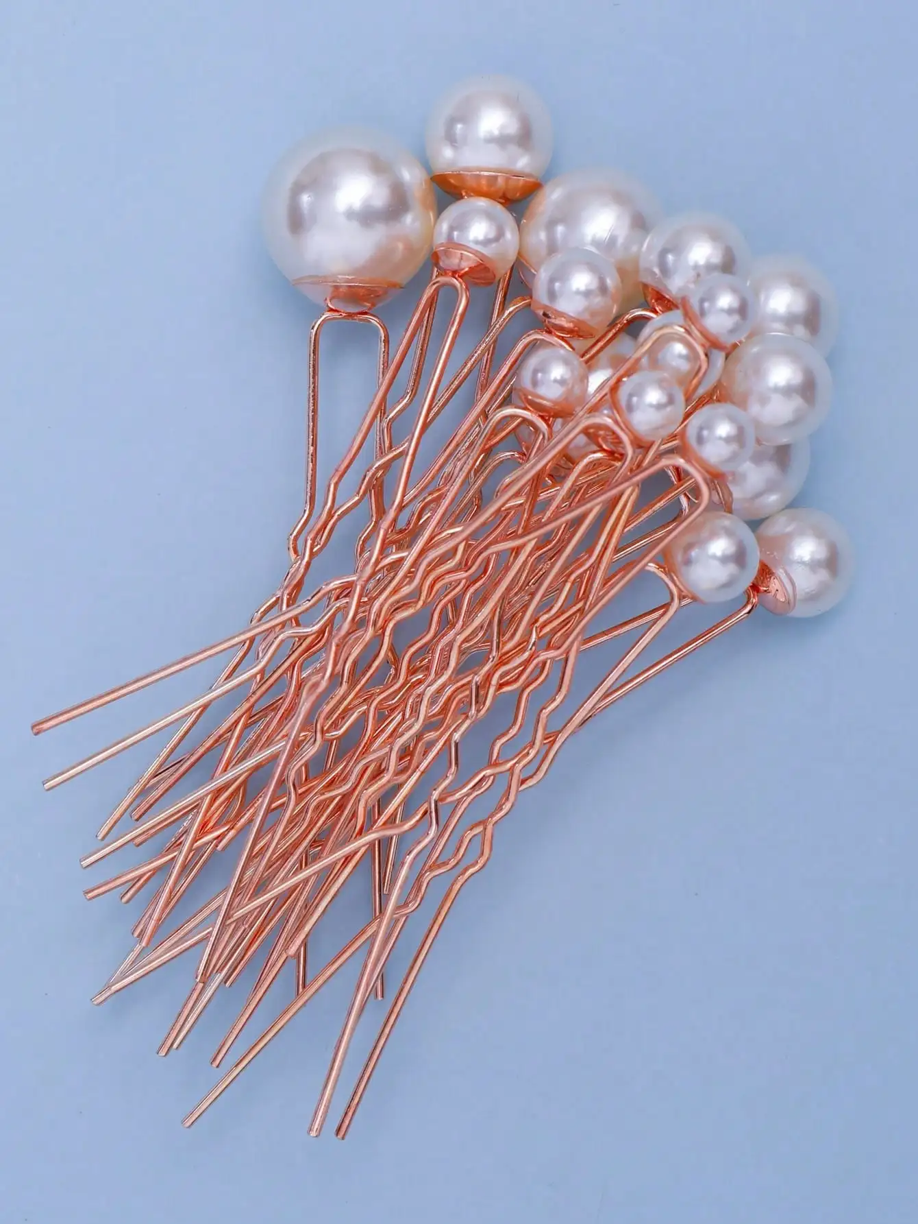 18PCS 유행 우아하고 간단한 진주 머리핀 헤드 피스 세트 웨딩 드레스 헤드 피스