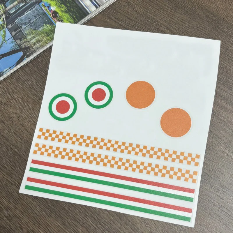 

Classic Circular Helmet Decal MOTO Scooter Decorative Stickers Line Pattern Suitable for Motorcycles LX125 LX150 SSUPER GTS GTV