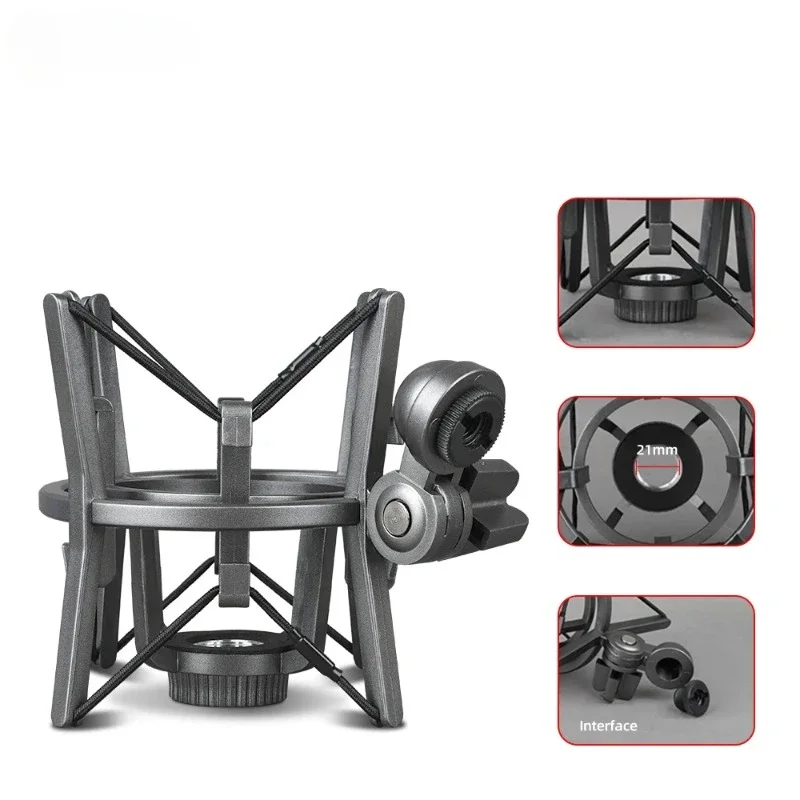 

Condenser Mics Shock Mount Holder Microphone Shockmount Stand plastic for 21mm threaded condenser microphones