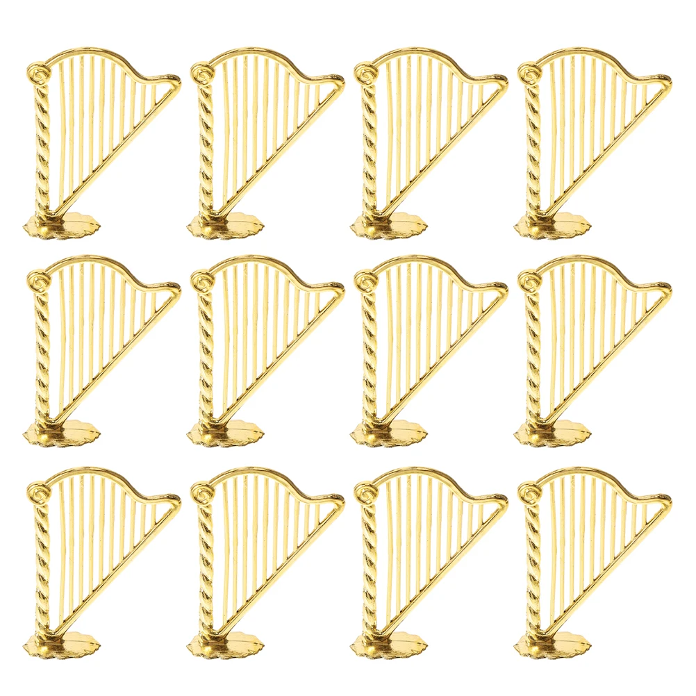 

20 Pcs Imitation Lyre Pendant Harp Pendants Jewelry Accessories Charm Alloy Plastic Charms for Earrings