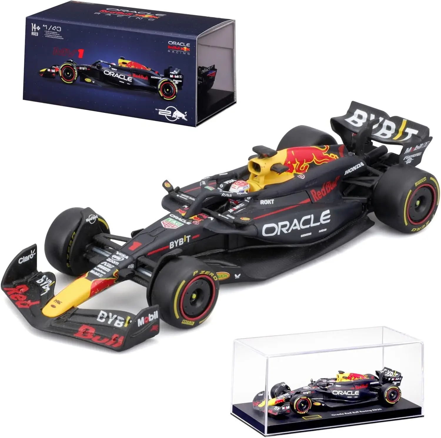 Bburago 1:43 F1Red Bull Rb20 Hardcover #1 Max Verstappen #11 Perez Ferrari SF24 #16 #55 sf23 Monza model cars RB19 Miami GP