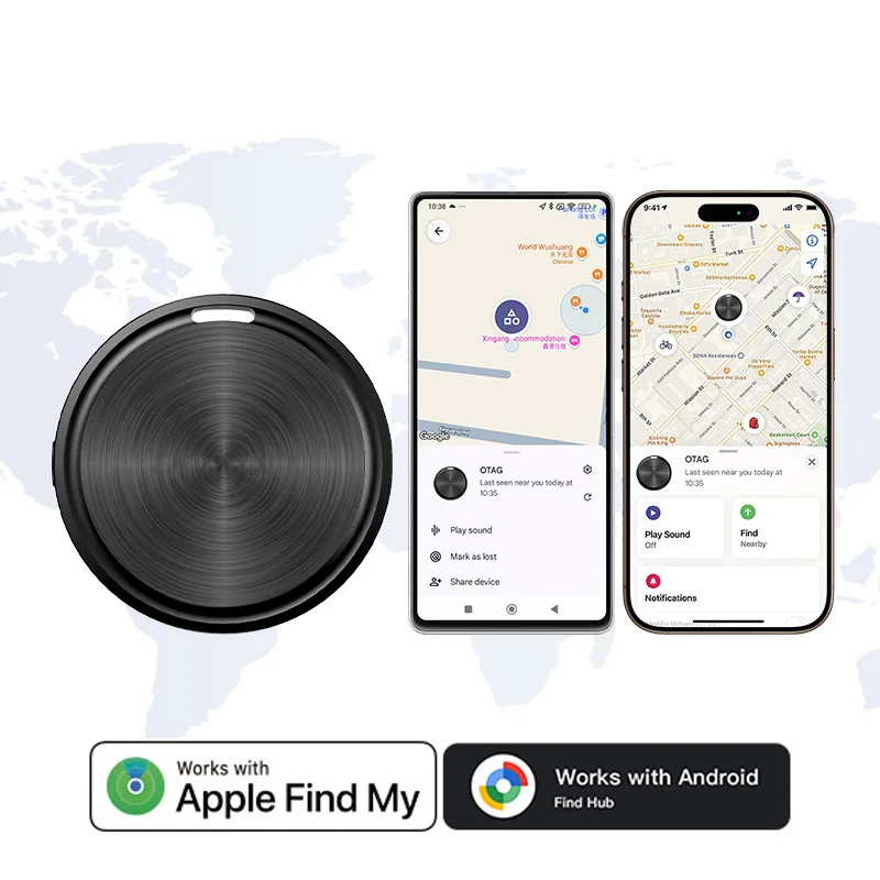 جهاز تعقب موقع بلوتوث لنظام IOS وAndroid - ابحث عن تطبيق جهازي، نظام مزدوج، علامة ذكية صغيرة مكتشف العناصر المفقودة لمحفظة الحيوانات الأليفة الرئيسية