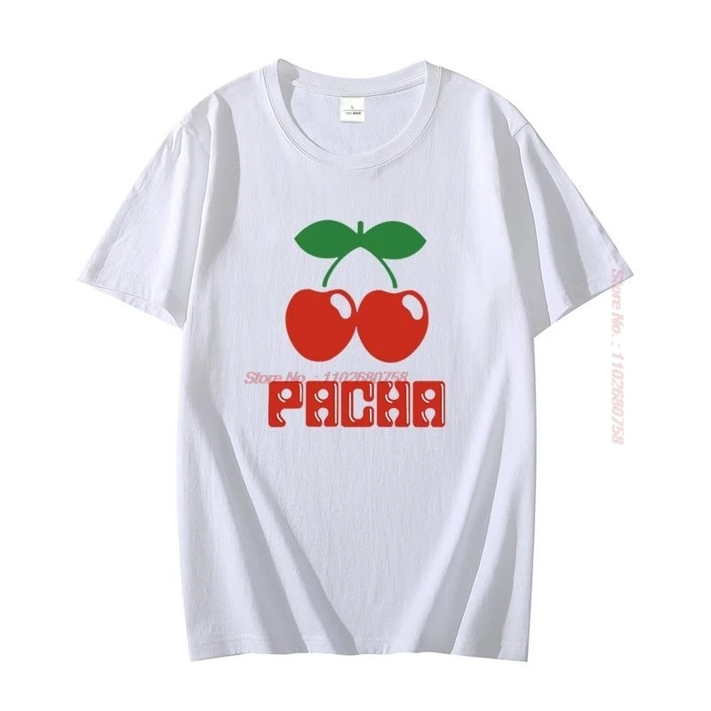Pacha Ibiza Unisex Fashion Graphic T Shirts Cotton Big Size Short Sleeve T Shirt Summer High Quality Mens Shirts And T-Shirts