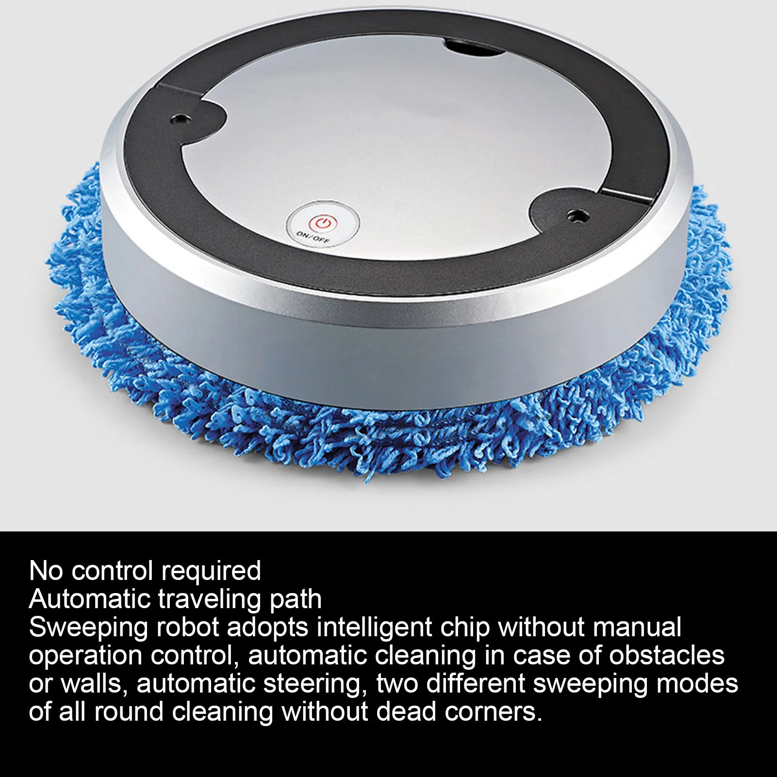 فضي رمادي التطهير روبوت رذاذ وظيفة 2400 مللي أمبير بطارية 50 مللي خزان المياه الرطب/الجاف آلة تنظيف المنزل الذكي للغرف #2