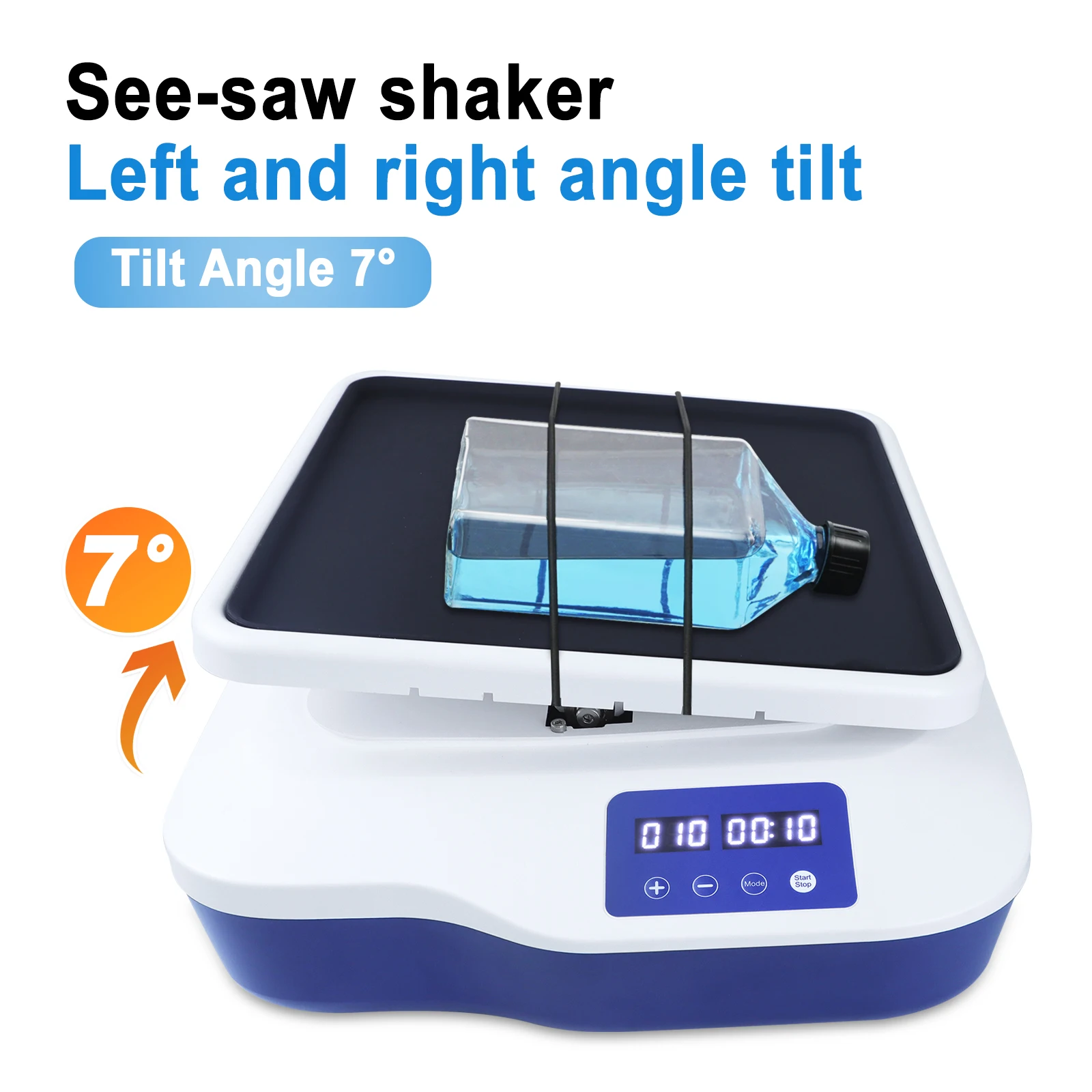 Lab SK-R1807-S LED Digital Rocking Shaker Mixing Oscillator Adjustable Speed 10-80rpm Circular Rocker