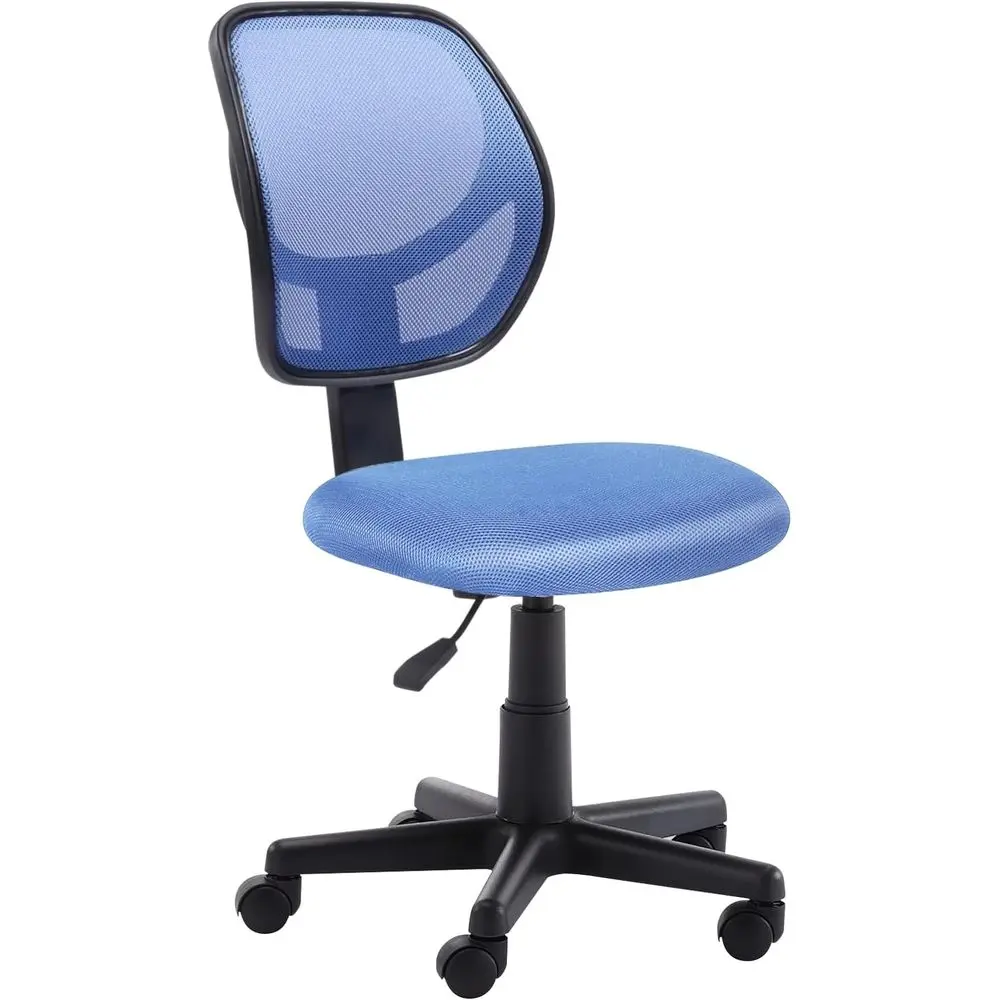 

Desk Chair Mesh Ergonomic Armlor Home Oice Study Work, Adjustable -Back Compact Computer Task Chair with Rolling Casters and