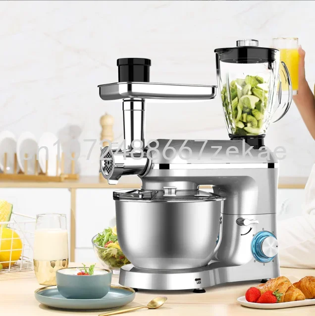 Multiple Colors 3 In 1 Kitchen Robot Multifunction Household Stand Mixer