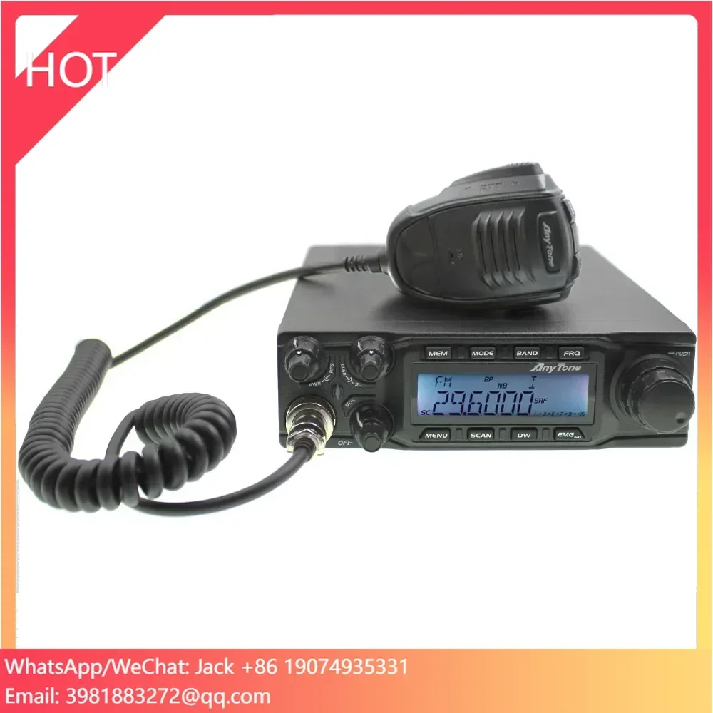 

CRT SS 9900 MOBILE Transceiver 10 M USB EXPORT 25.610-30.105 MHz CB RADIO ANYTONE At 6666