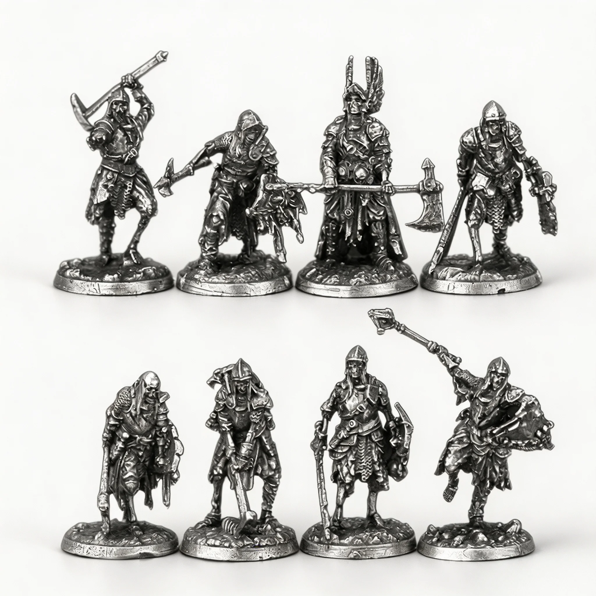 Metal Undead Soldier Miniature Figurine Board Game Piece Creative Cupronickel Car Interior Decor