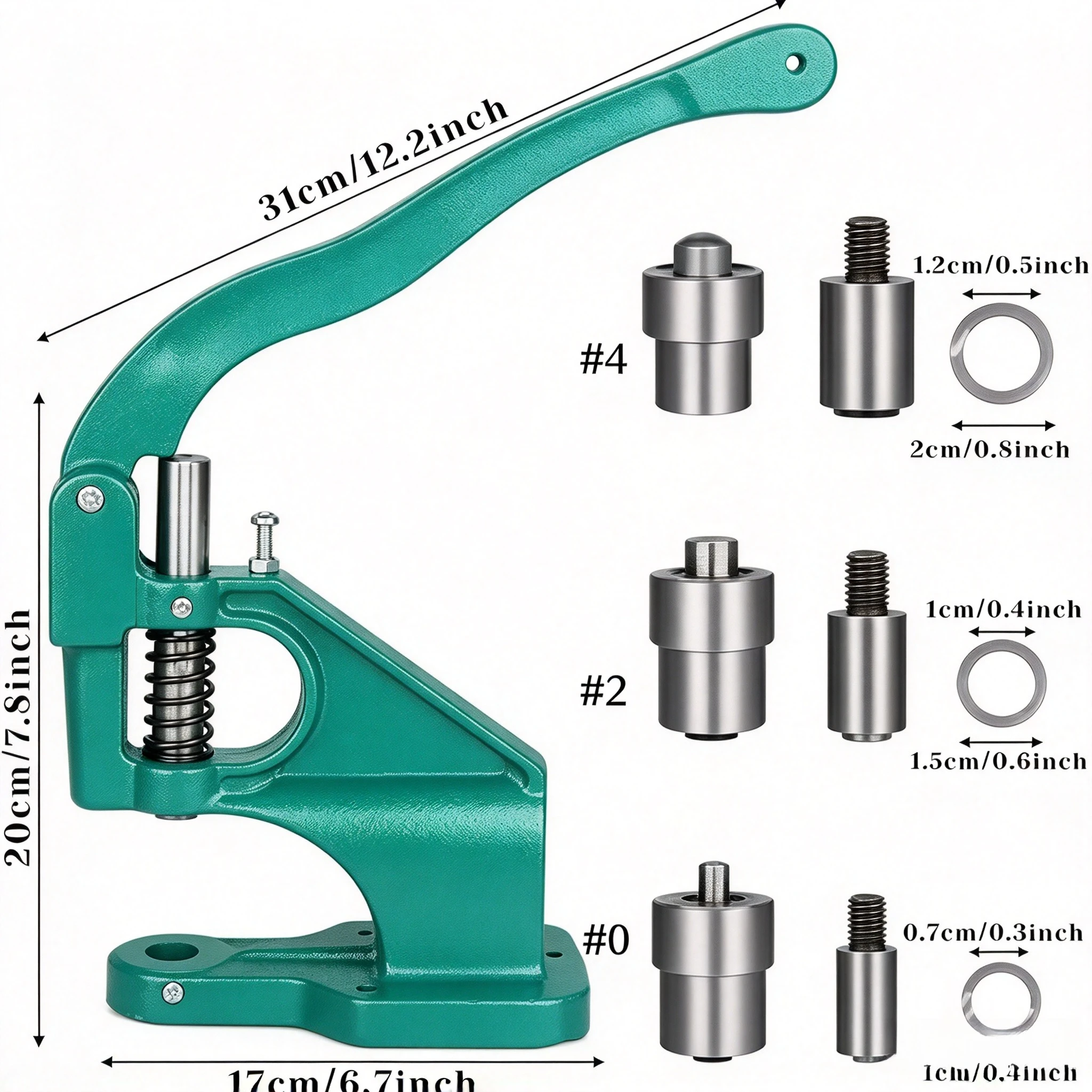 Manual Press Hole Eye Machine Hole Punching Tool Kit Loop Machine Mold Hand Press Installation Tool