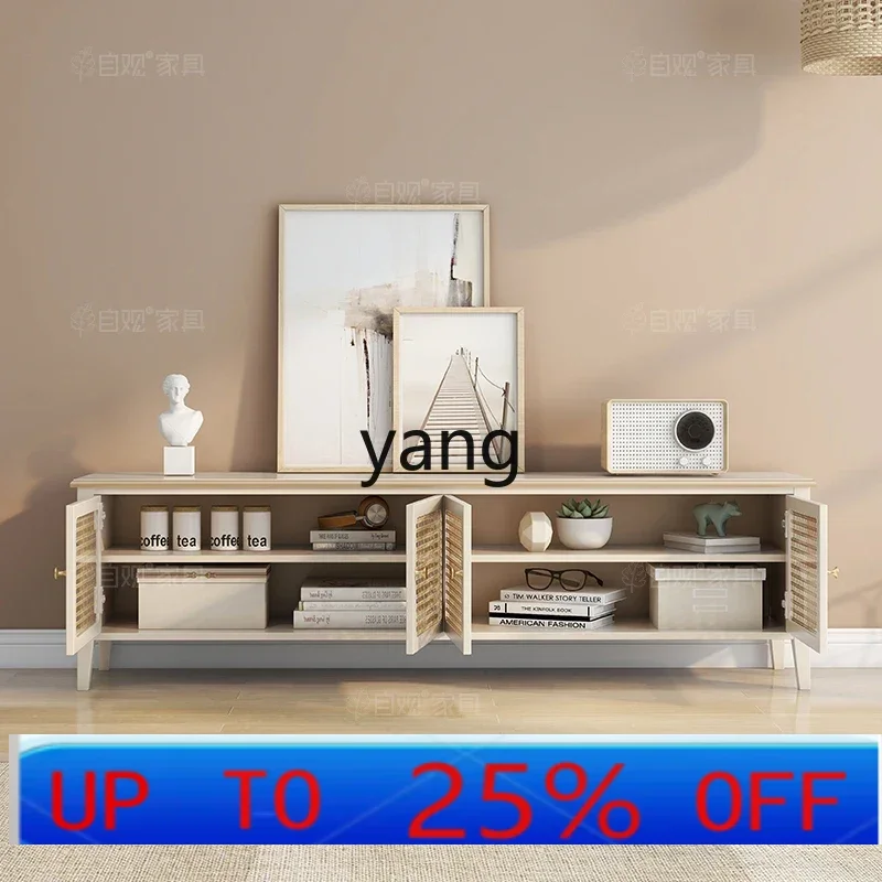 

CX Solid Wood TV Cabinet Coffee Table Combination Modern Simple Home Living Room Floor Cabinet Decoration Furniture