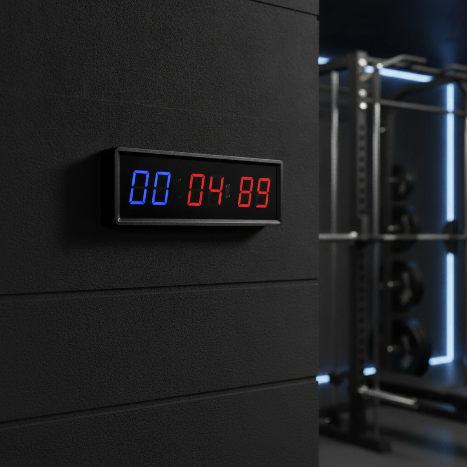 Gym Timer with LED Display Wall-Mounted Digital Timer with Wireless Controller Two-colorColor Compact for Athletes
