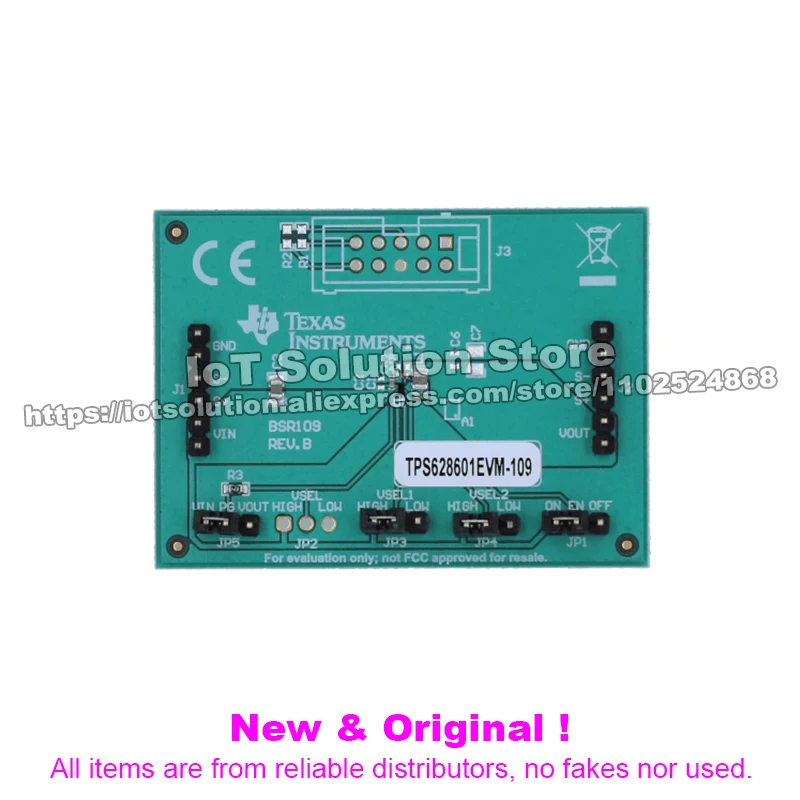 TPS628601EVM-109 5.5-V input, 0.6-A output synchronous step-down converter evaluation module with VSEL interface