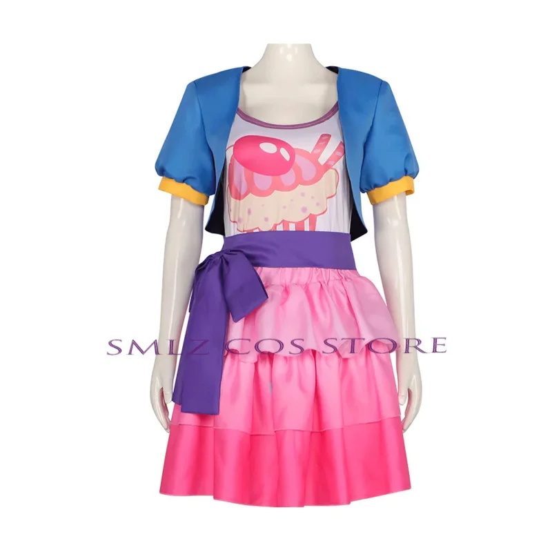 Pinkie Pie Cosplay Anime Twilight Sparkle Costume Uniform Top Jackets Skirts Accessories Outfit Halloween Party Dress for Girl