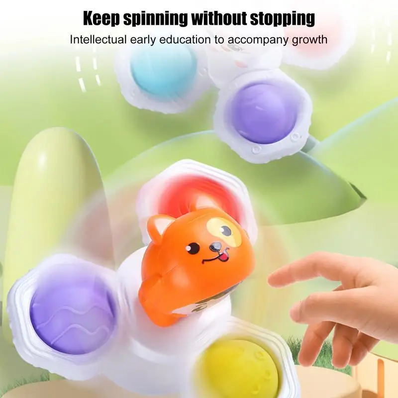 

Kid Spinner Toys With Suction 3PCS/set Strong Suction Spinner Toys For Babies Spinners For Babies Kid Suction Spinner Babies