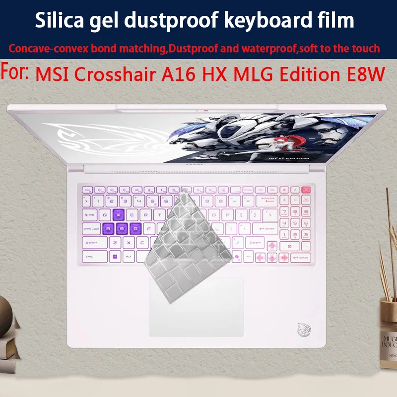 For MSI Crosshair A16 HX MLG Edition E8W Keyboard Film 16-inch laptop screen protective film HD toughened film anti-blue light