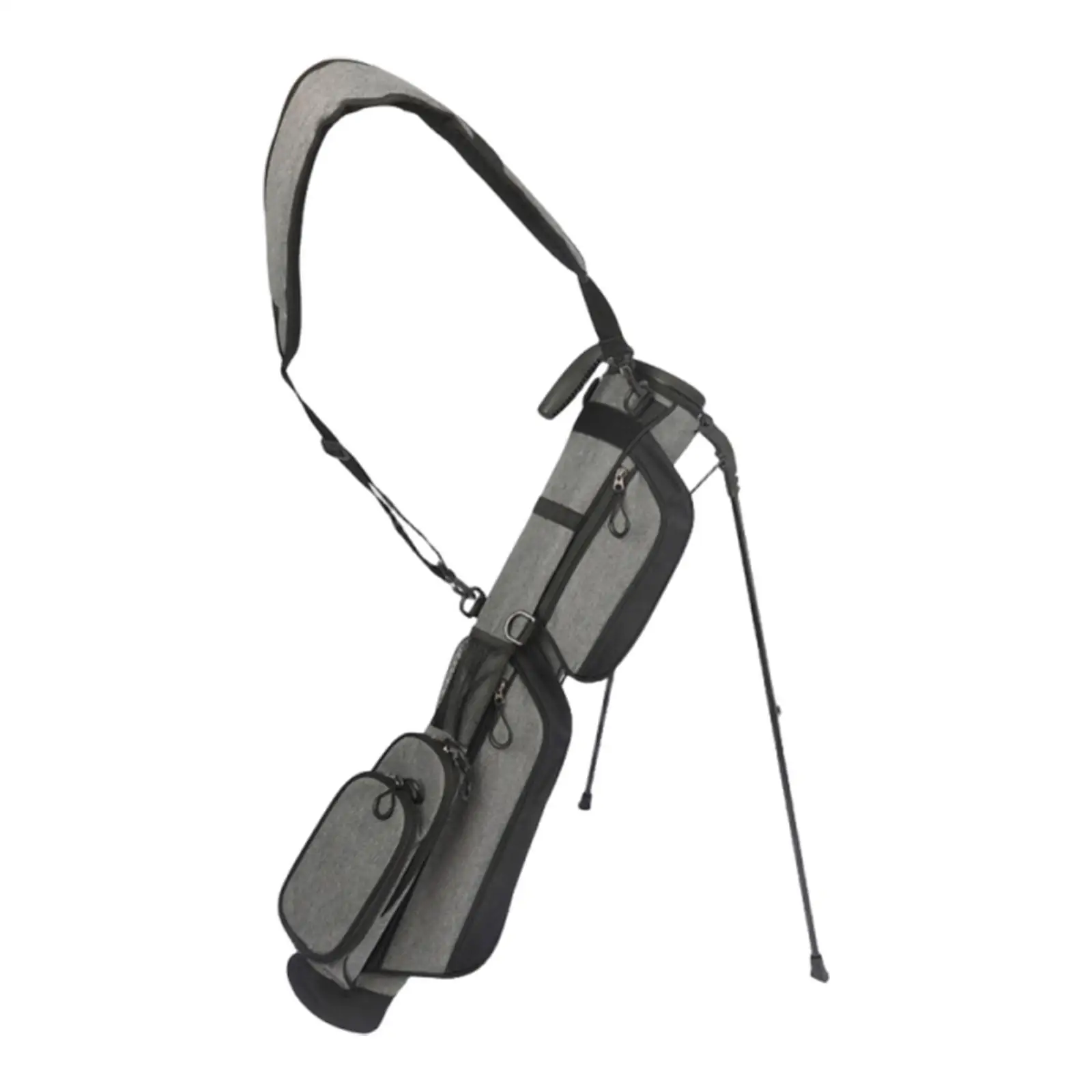 

Сумка для гольфа на подставке, портативная, легкая, с автоматической подставкой, регулируемые ремни, для тренировок на открытом воздухе, для мужчин и женщин