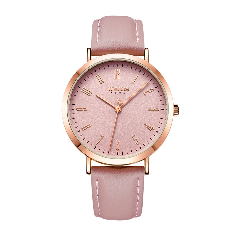ساعة نسائية أنيقة، طراز كوري، بسيطة وعصرية، حزام جلدي عصري، قرص كوارتز، ساعة نسائية رقمية. #5
