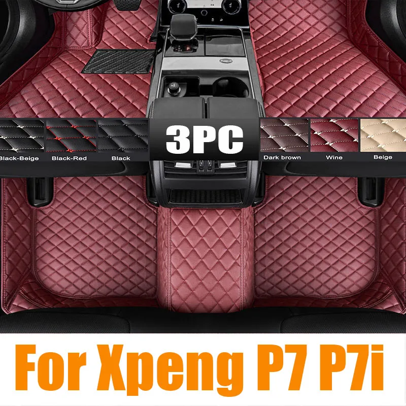 

for Xpeng P7 P7i 2022 2023 2024 Floor Mats TPE Car Mats Waterproof Non-slip Foot Pads