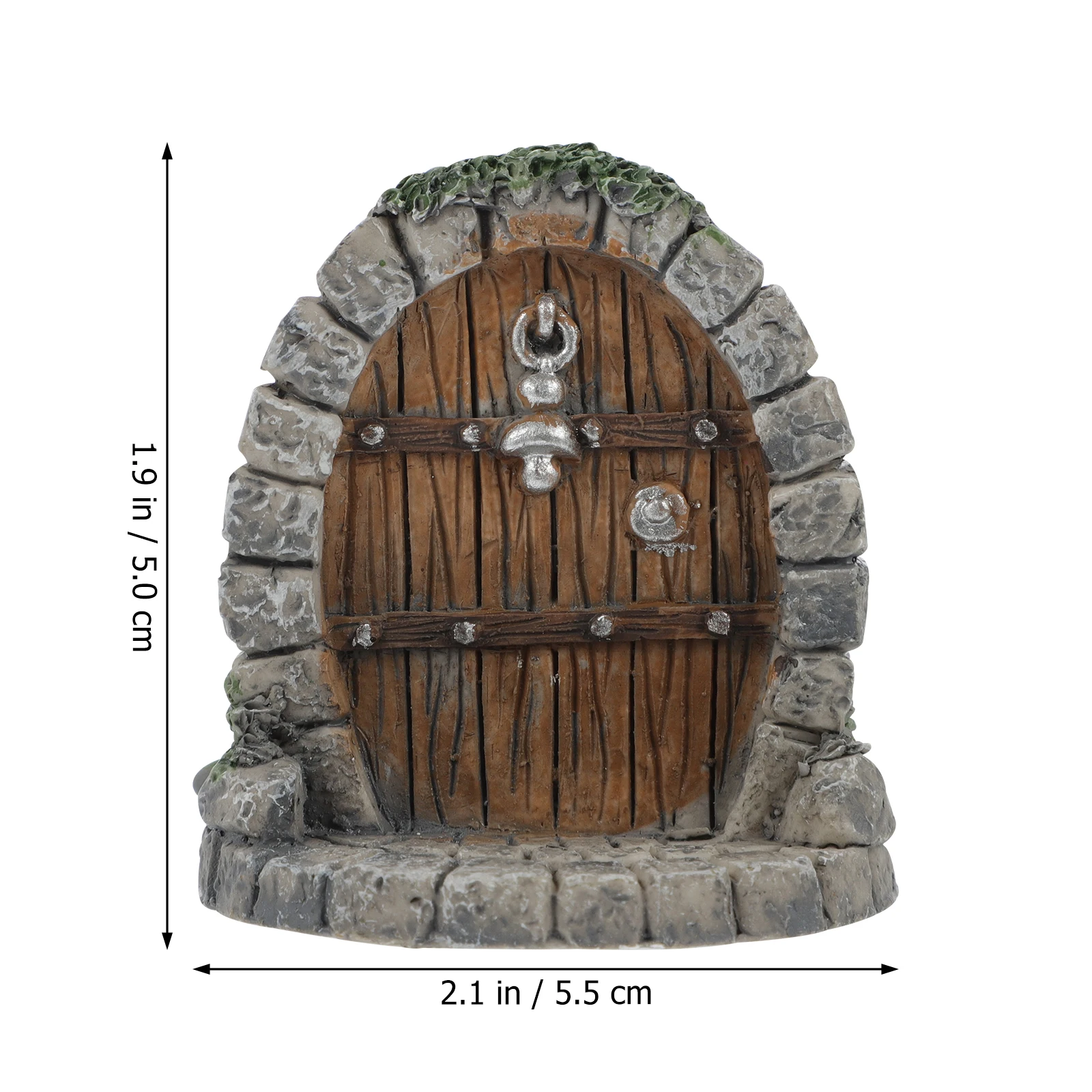 

5 Pcs Fish Tank Micro Landscape Accessories Mini Garden Decoration Door Ornaments Trim Miniatures Synthetic Resin