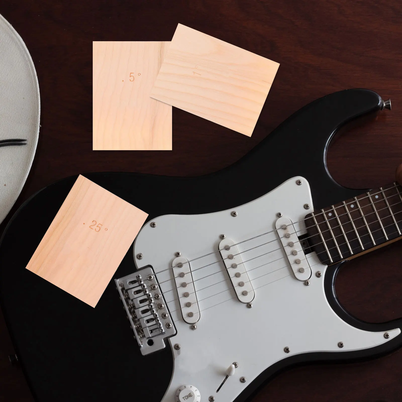 

3Pcs Guitar Head Veneer Replacement Premium Maple Wood Head Plate for Electric Acoustic Guitar Parts Repair Supplies