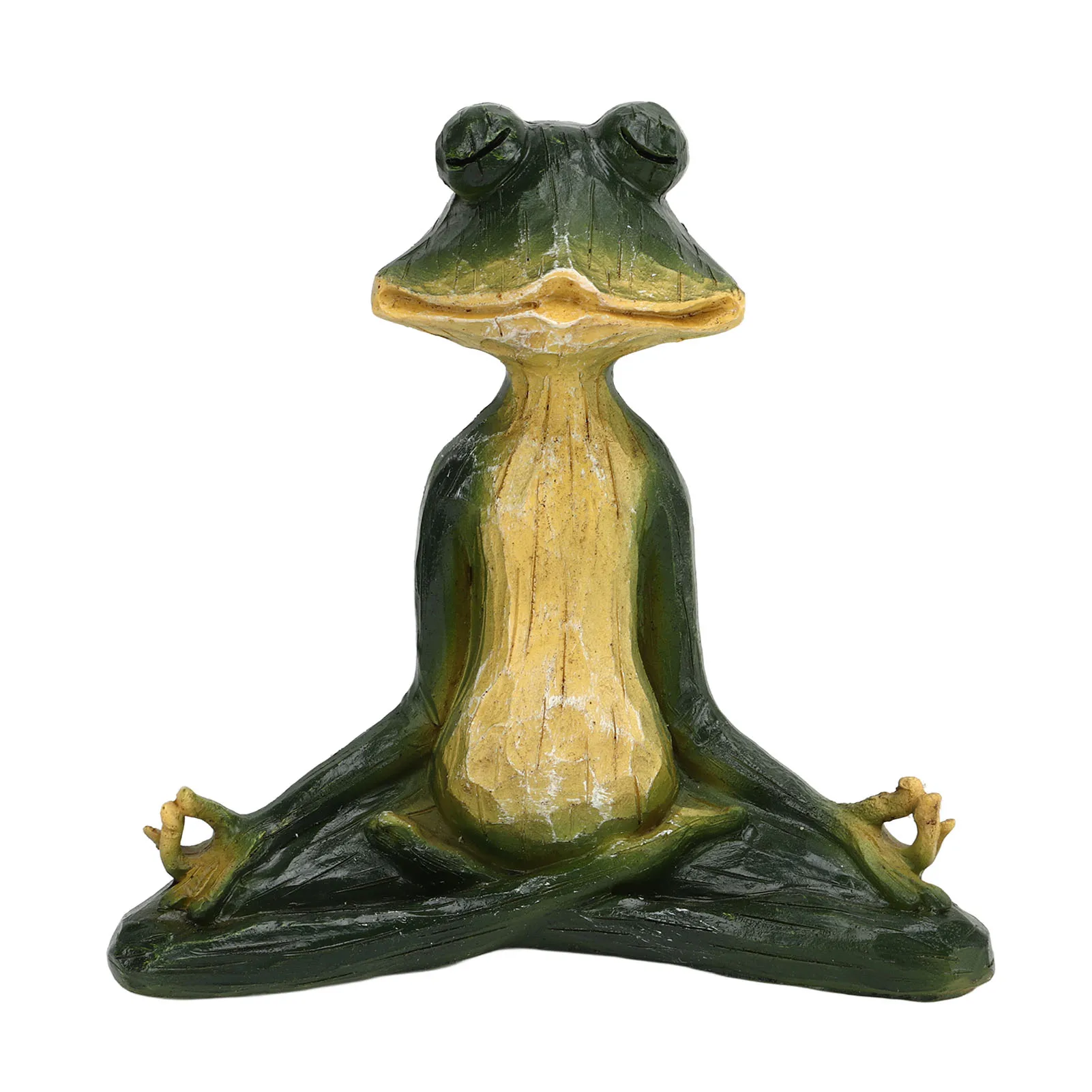 

Frog Statue Garden Outdoor Decoration Yoga Meditating Frogs Miniature Figurine For Home Decoration