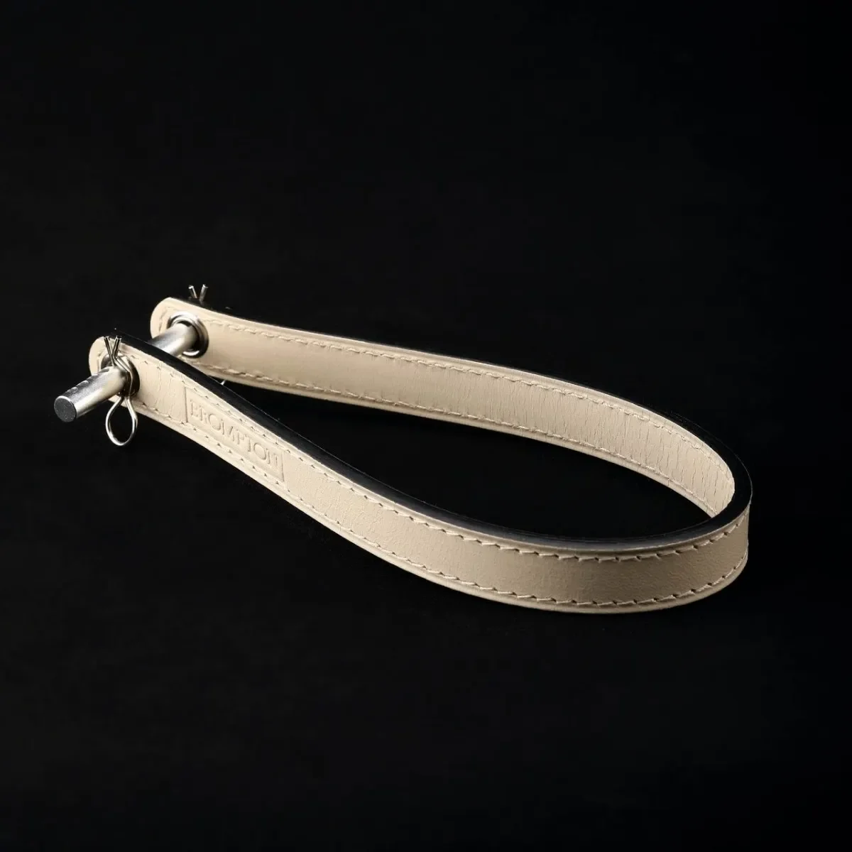 DC Brompton Pig Nose Buckle Pull Strap Adjustable Fixed Length, Genuine Leather Hand-Stitched