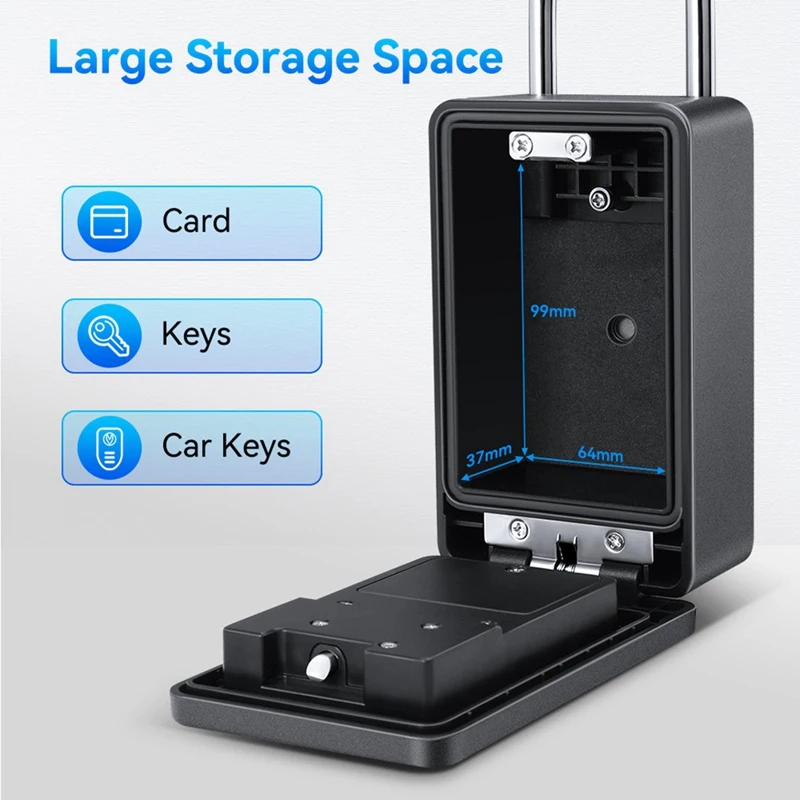 Cassetta di sicurezza con password per impronte digitali Bluetooth Cassetta di sicurezza impermeabile per porta montata a parete per la gestione OKLOK
