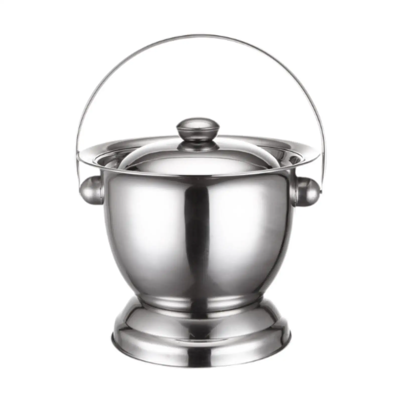 

Stainless Steel Spittoon with Lid Bedpan Night Urine Bucket Potty Urinal Bottle