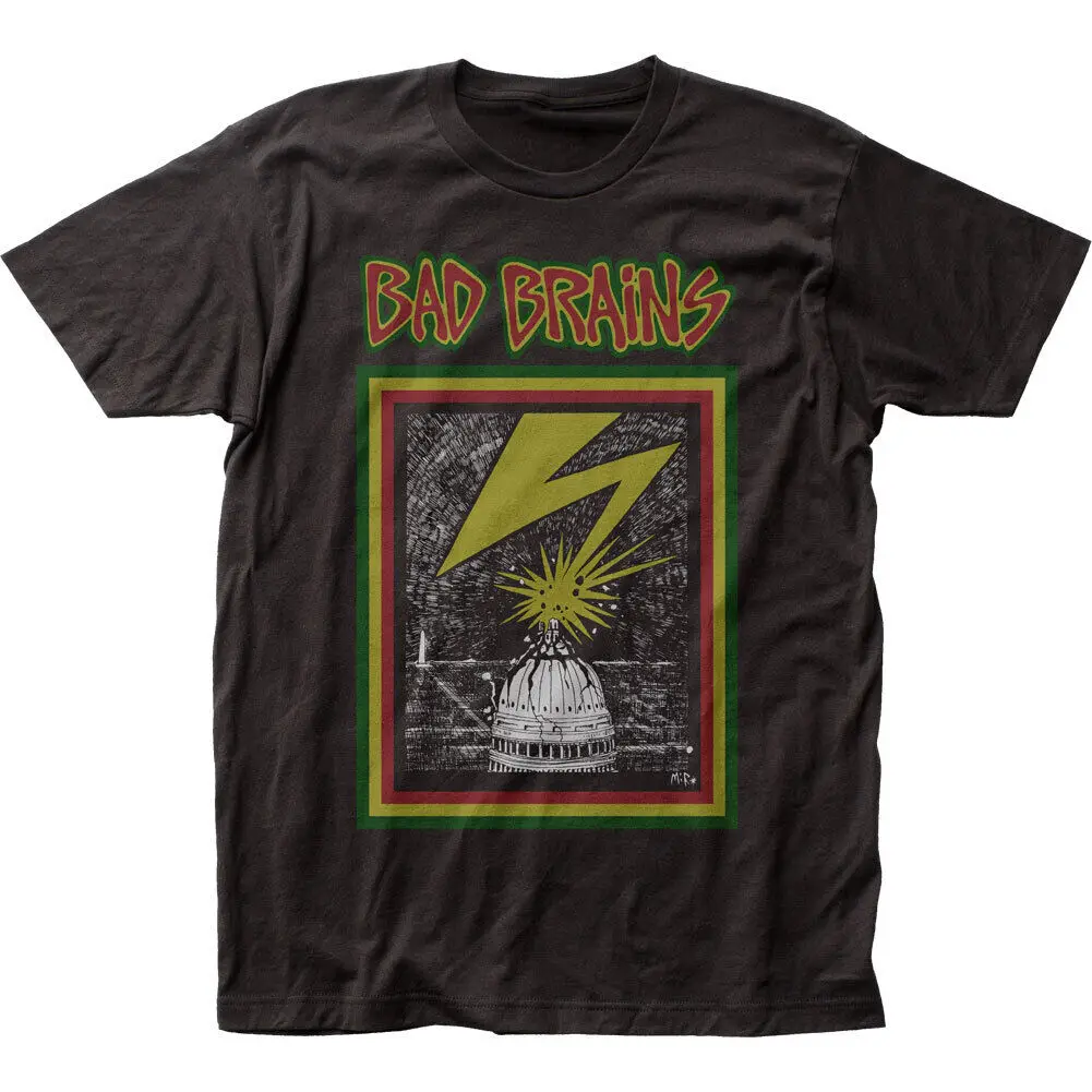 

Bad Brains Brain Capitol T Shirt Mens Licensed Rock N Roll Music Retro Black