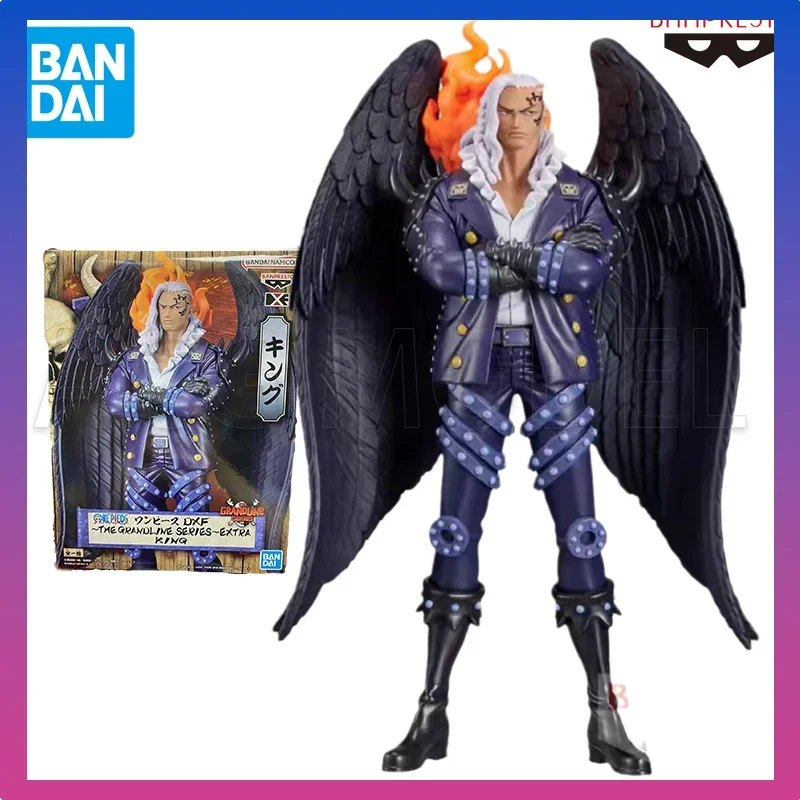 Bandai BANPRESTO Original One Piece Anime Figure DXF EXTRA KING Action Figure Toys Gift Collectible Model