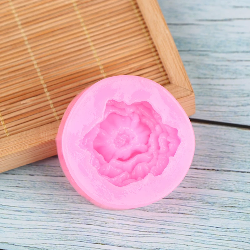 1PC Flower-Shaped Silicone Fondant Mold for DIY Cake Decorating Wedding Party Candy Mould Baking Tool West Point