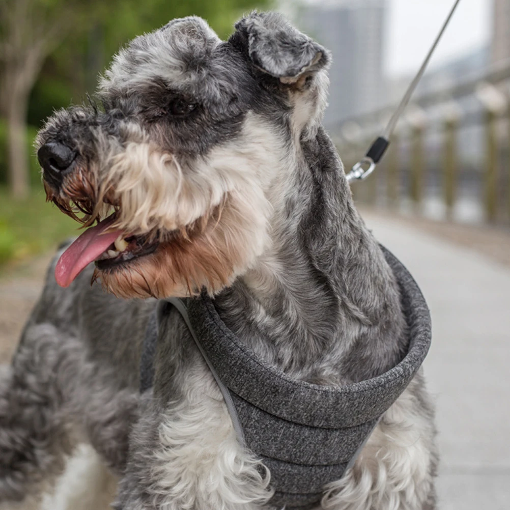 

Dog Chest Strap Adjustable Portable Buckle Hook Vest Grey Outdoor Walking Puppy Vest