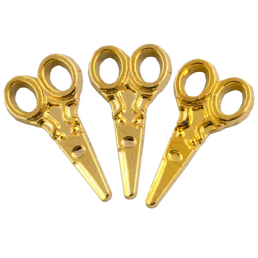 3Pcs 1/12 Dollhouse Miniature Accessories Mini Metal Vintage Scissors Simulation Sewing Model Toy for Doll House Decoration bjd