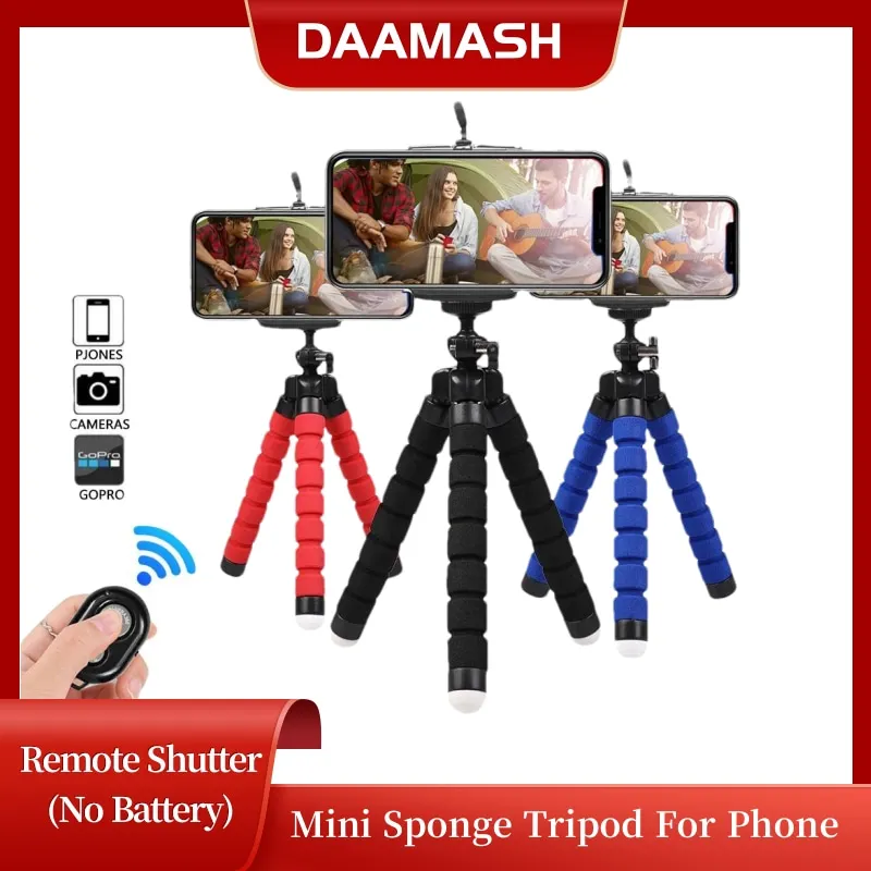 

Tripod Flexible Sponge Octopus Adjustable Mini Camera Tripod For Phone Holder Clip Stand