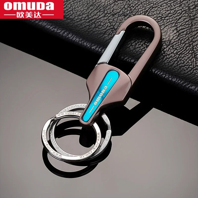 OMUDA Keychain Key Keyring Men\'s Fashion Key Chain Gift Metal Key Ring Car Styling Auto Car Accessories