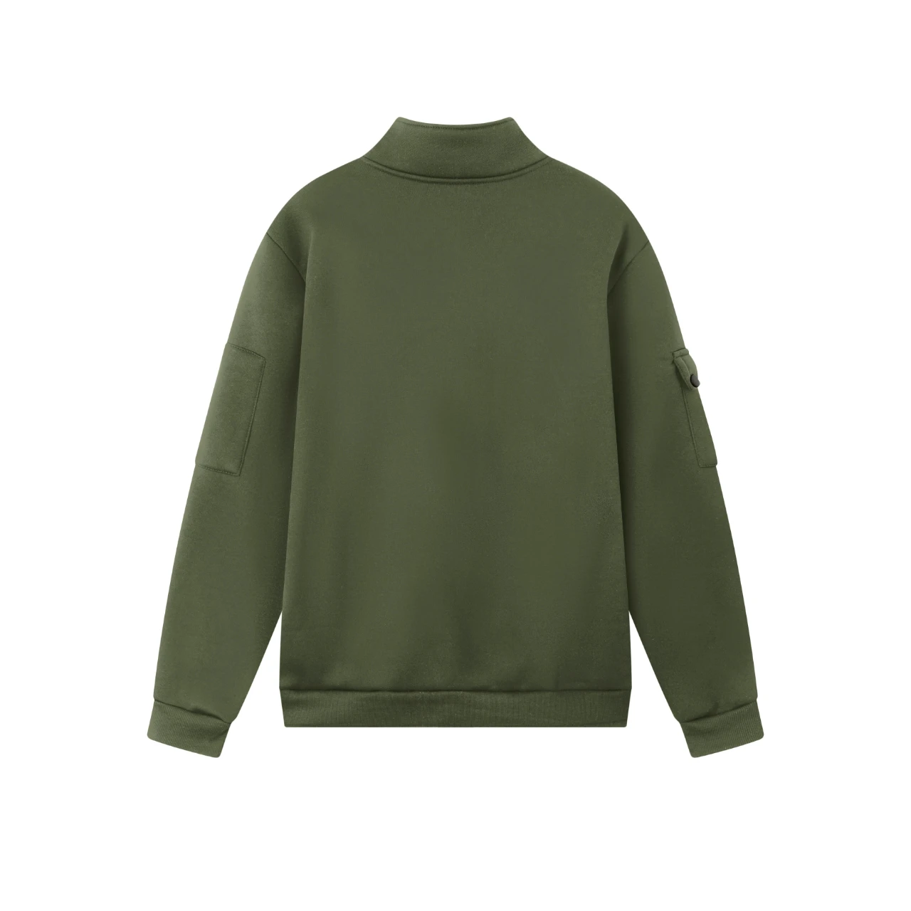 Pullover Herbst und Winter Neuer Herren-Sweatshirt Stehkragen Halber Reißverschluss Langarm Grenzübergreifender Europäischer Trend Herren-Oberteil – Detail 5