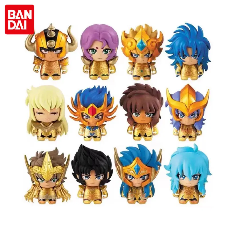 

Bandai Saint Seiya Series 1 Series 2 Golden Twelve Saints Genuine Anime Figure Gashapon Collectible Ornaments Toys New in Shelf