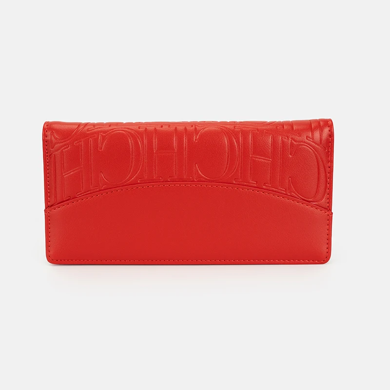 CH Red Long Wallet Large Capacity Card Holder Fashion Clutch Purse Women Daily Use Multi Card Slots image 6