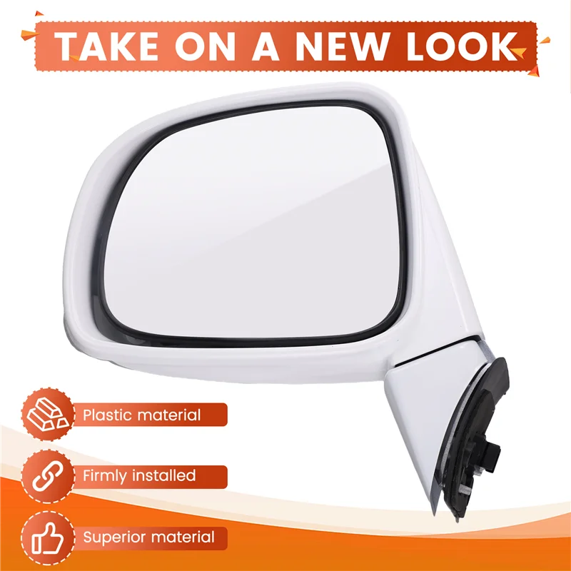 ل كابتيفا 2008-2017 باب الجناح مرآة الجانب مرآة الرؤية الخلفية الجمعية 6 دبابيس التدفئة + LED الأبيض 96818101 اليسار