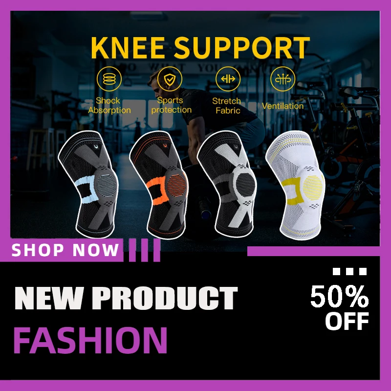 2PC Orthopedic Knee Pad Knee Brace Support Joint Pain Relif Patella Protector Adjustable Sport Kneepad Guard Meniscus Ligament