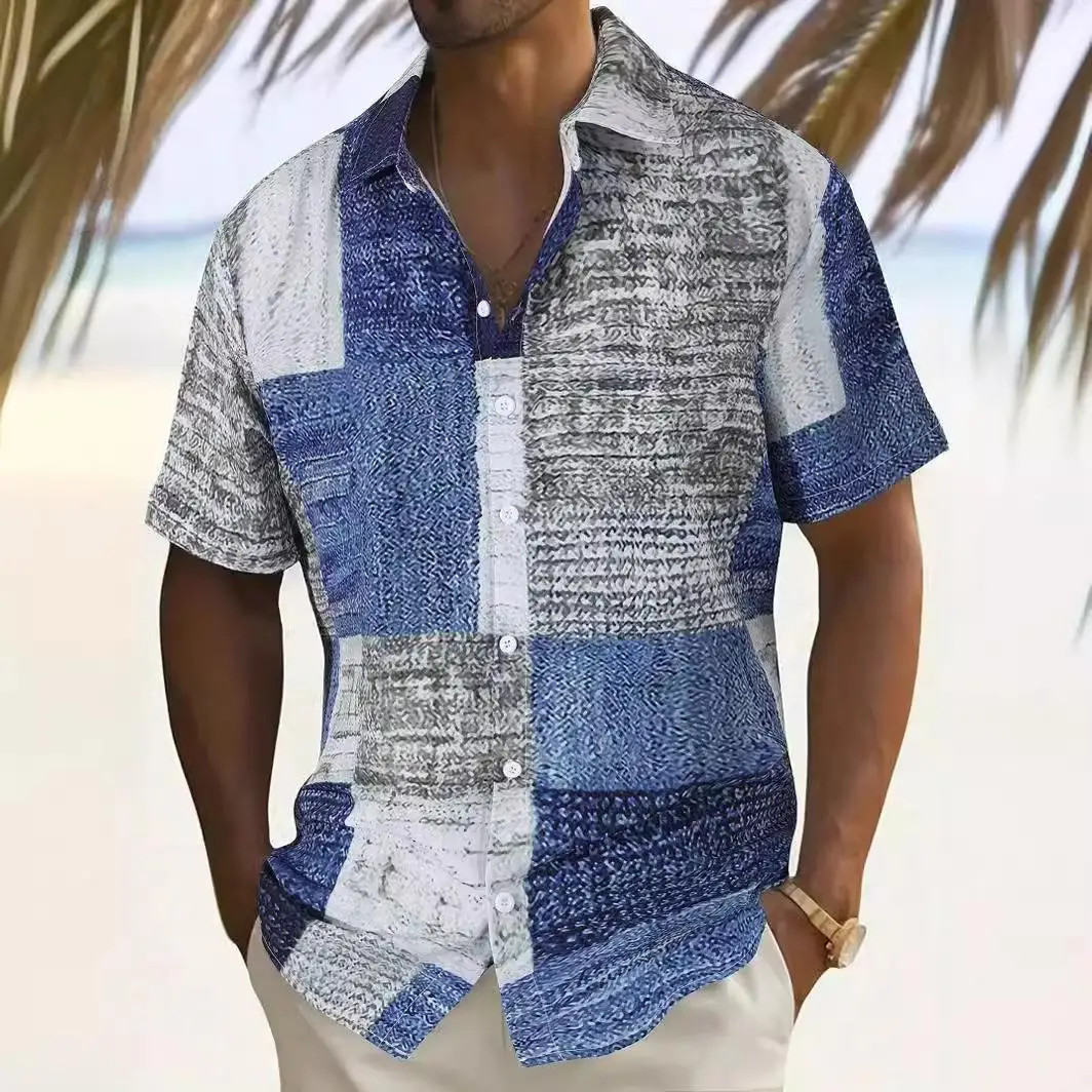 

Мужская лоскутная одежда с принтом, свободная посадка, дышащий полиэстер, весна-лето, повседневная одежда irt с цветочным узором