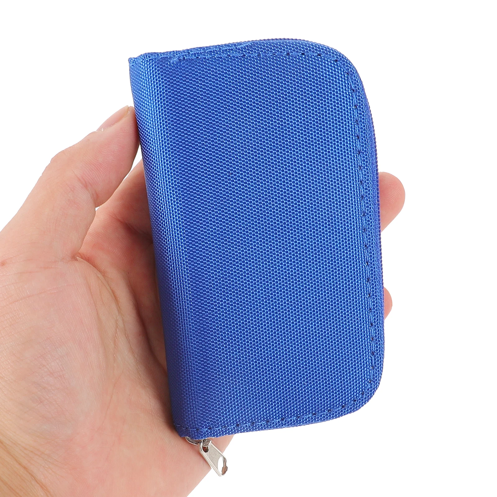 

Memory Card Holder Pack Organizer Storage Blue Nylon Reader Protective Case Travel