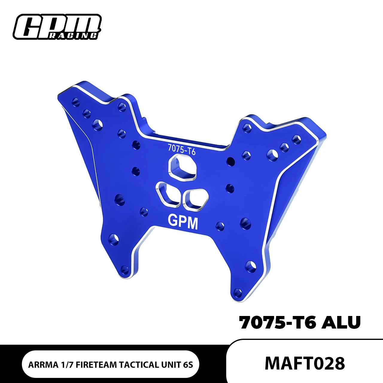 

GPM Alloy 7075 Front Damper Plate For 1/7 Fireteam Tactical Outcast Kraton ARRMA