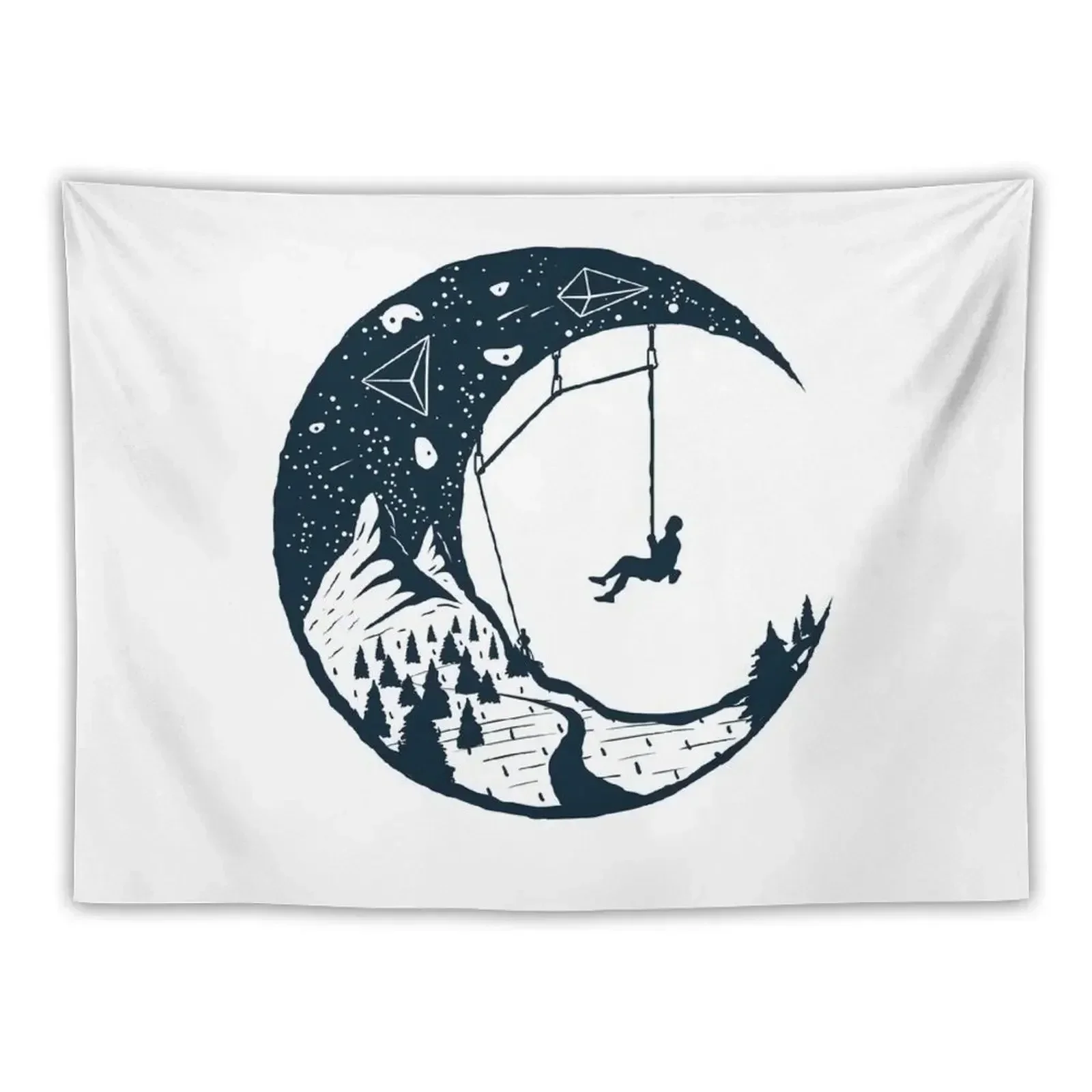 Climber's Sky | Climbing Tapestry Aesthetic Room Decor Decor For Room Decoration For Rooms Room Decoration Accessories Tapestry