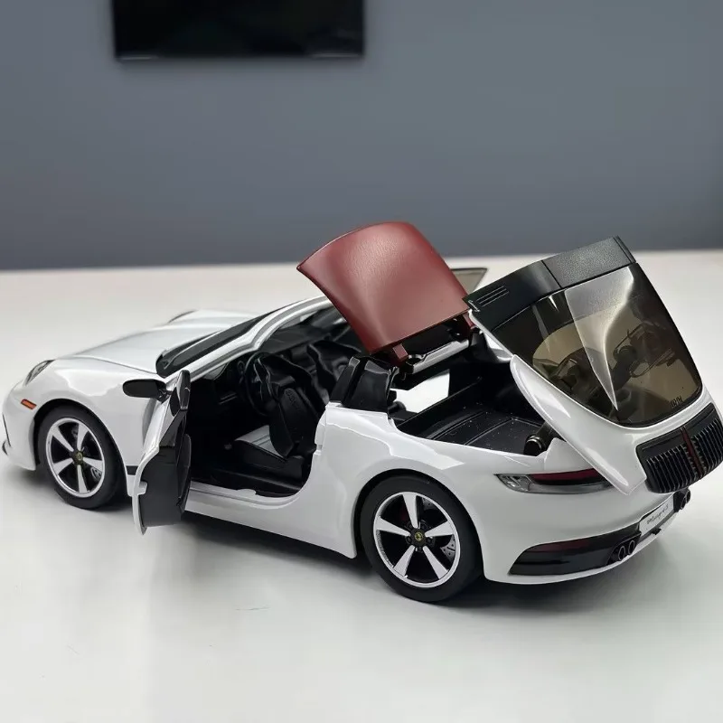 1:32 Scale Porsche 911 Alloy Diecast Convertible Model Sport Vehicle for Collection Gift Home Ornament Display Piece