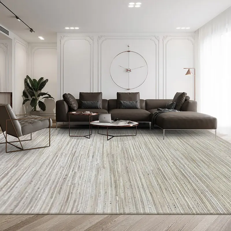 Modern Light Luxury Modern Rug Living Room Natural Cowhide Handmade Sofa Floor Mat Simple Sofa Tea Table Floor Area Rug