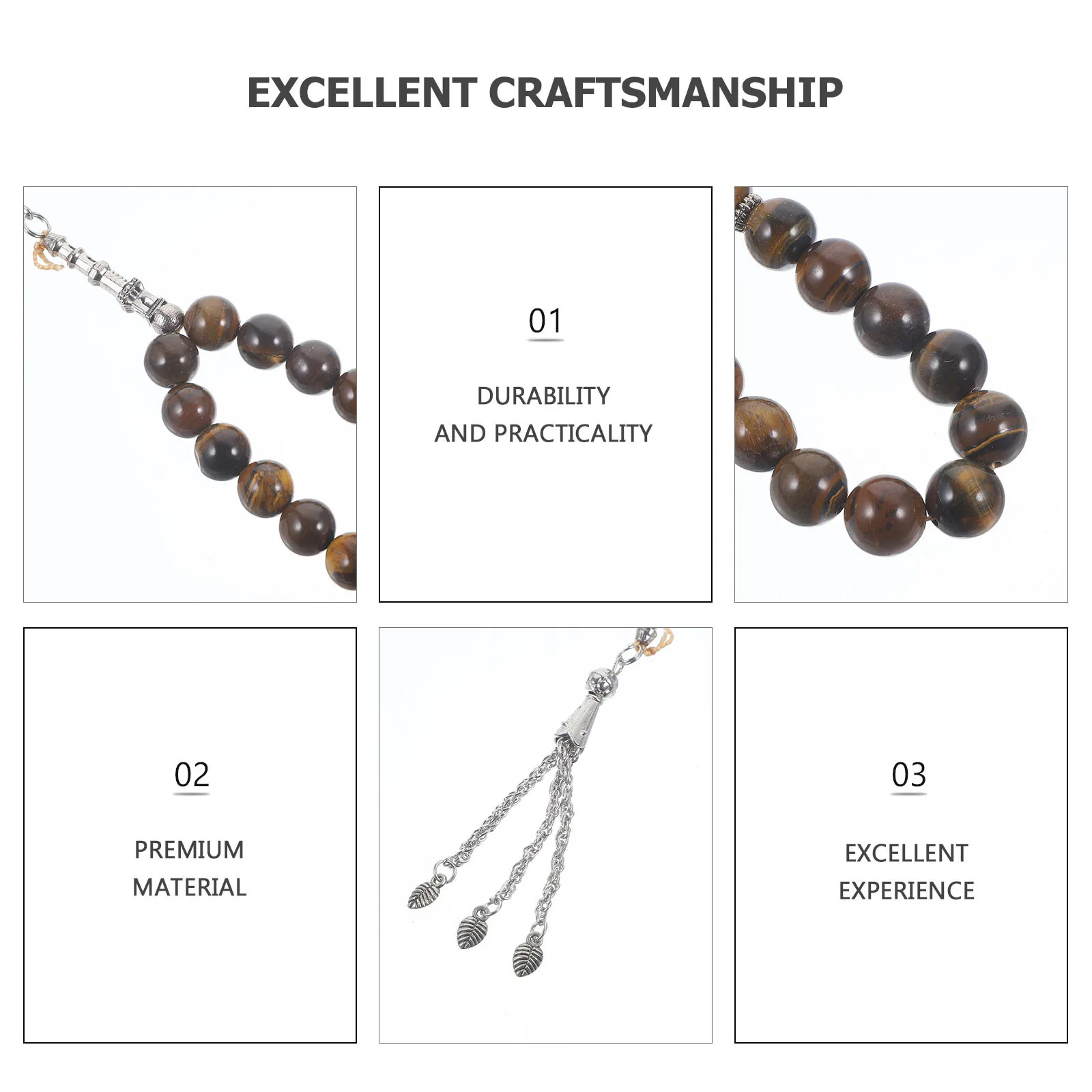 

Dragon Rosary Beaded Prayer Bracelet For Men Women Fashion Wrist Decor Charm Unique Simple Elegant Wearable Daily